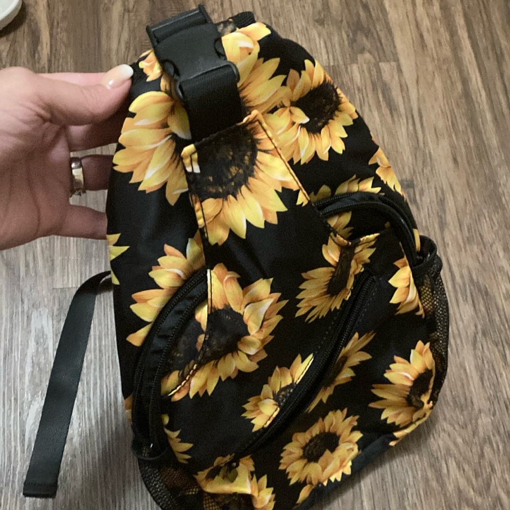 Sunflower cross body bag. Never used.